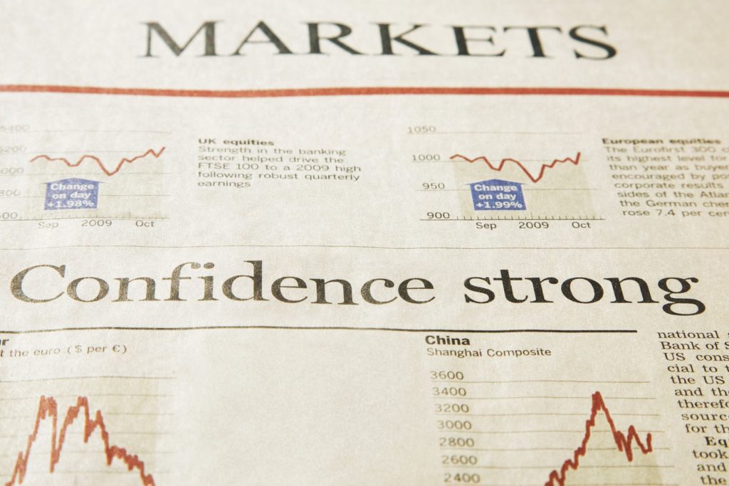 Confidence in the markets by the media